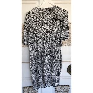 Boohoo Leapord Mini turtleneck dress